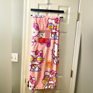 Hello Kitty ❤️ Pink Summer Sunglasses Popsicle • Plush Throw • 50x70